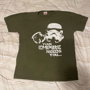 Green Graphic T Shirt “Your Empire Needs You” Star Wars